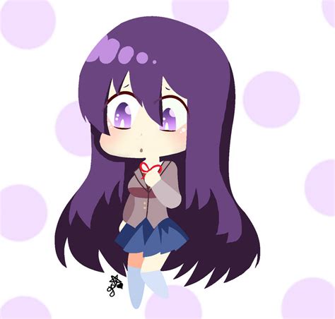 Yuri Chibi DDLC by GalaxyStarLover on DeviantArt