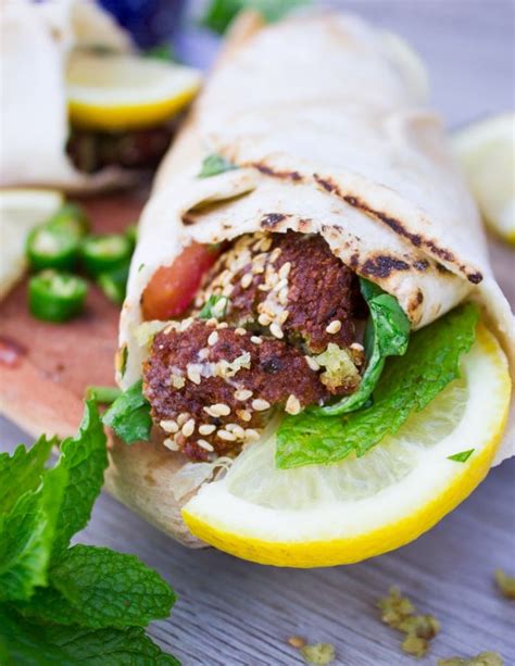 Falafel Sandwich & Falafel Sauce • Two Purple Figs