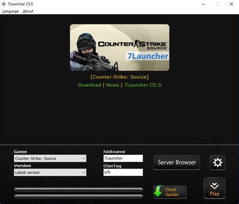 7Launcher CS:S / Download Counter-Strike Source Free directly