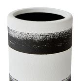 25cm Black & White Ceramic Vase | Temple & Webster