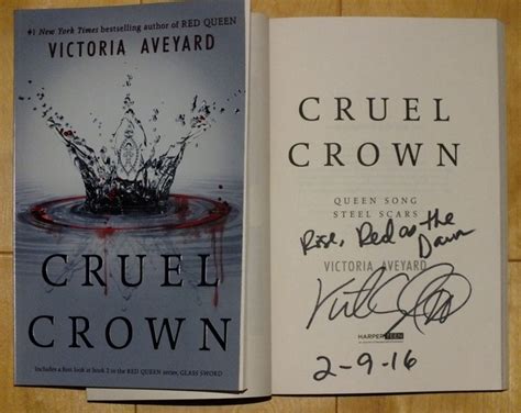 Victoria Aveyard : The Cruel Crown - Signed US PB First Edition