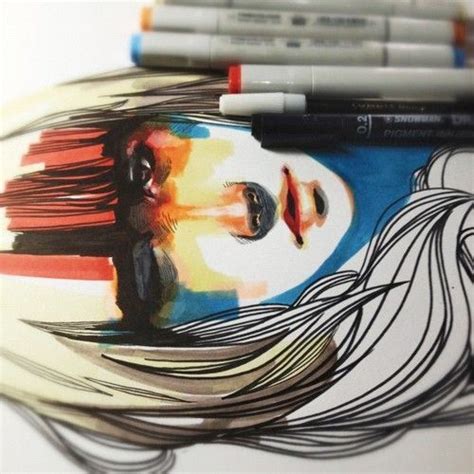 Works Of Art Created Using Marker Pens - Bored Art | Copic marker art ...