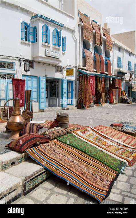 Carpet market, Kairouan, Tunisia, North Africa, Africa Stock Photo - Alamy