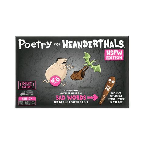 Poetry for Neanderthals Card Game (NSFW Edition) – Trade Trek