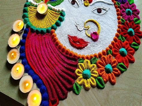 Navratri Rangoli 2023:नवरात्रि पर करने जा रहे कलश स्थापना तो घर के आंगन में बनाएं ये 9 रंगोली ...