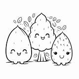 Trees Simple Coloring Book PNG Transparent Images Free Download  sketch template