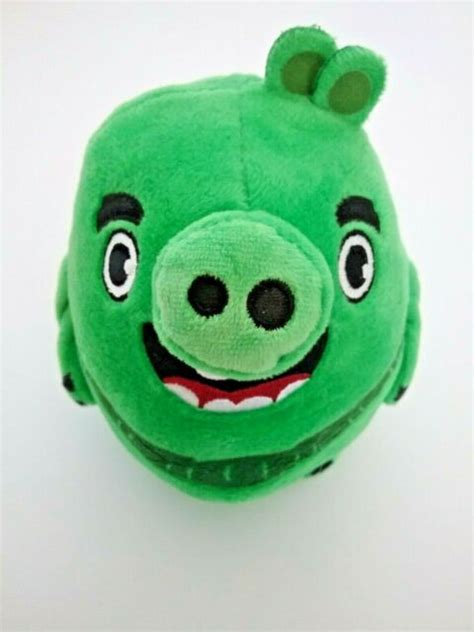 Russ Rovio Leonard Angry Birds Plush Bean 4.5" Stuffed Animal Green ...