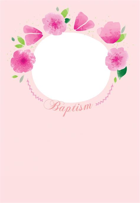 Elegant Baptism & Christening Invitation Template