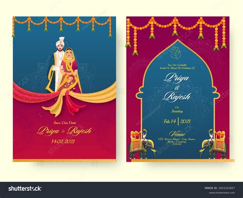 Hindu Wedding Cards Templates