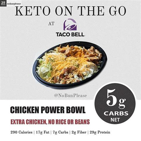 Taco Bell Chicken Power Bowl Nutrition Information