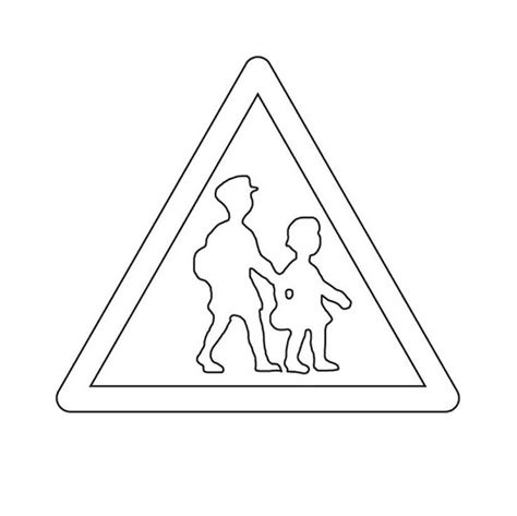 School Ahead Traffic Sign coloring page Free Printable Coloring Pages ...