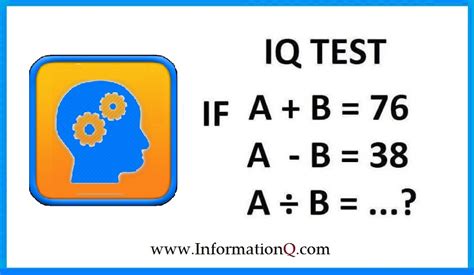 IQ Test | IQ Test Questions and Answer | InforamtionQ.com