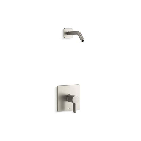 KOHLER Parallel 1-Handle Shower Trim Kit in Vibrant Brushed Nickel ...