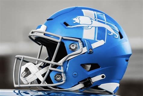 Detroit Lions Unveil New Blue Alternate Helmet