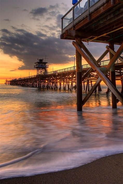 san clemente pier sunset evening entrance san clemente ca - There are ...