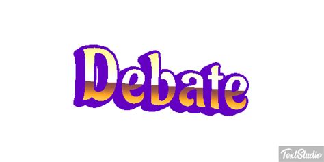 Debate Word Animated GIF Logo Designs