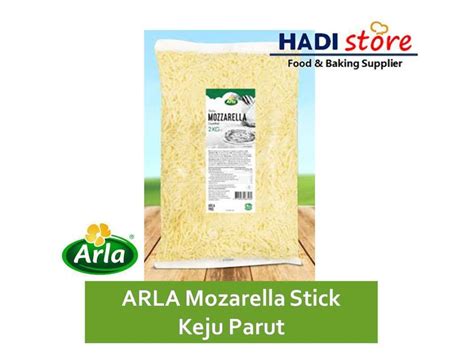 Promo KEJU PARUT MOZZARELLA STICK ARLA - SHREDDED MOZZARELLA CHEESE Diskon 3% di Seller HADI ...