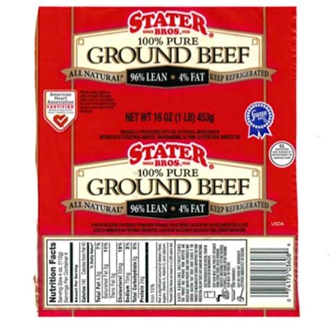 Stater Bros. Ground Beef Linked to Salmonella Dublin Outbreak