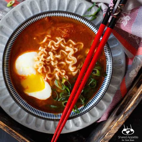 Spicy Korean Kimchi Ramen - Shared Appetite