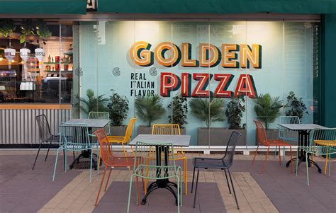 Golden Pizza on Behance