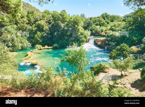 Krka waterfalls Croatia Stock Photo - Alamy