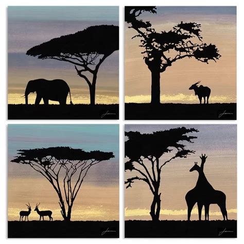 African Safari Wall Art | Wayfair | Hiasan, Lampu