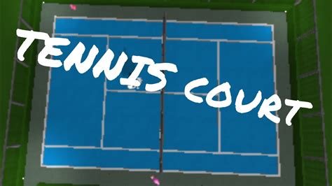 Roblox | Walcome To Bloxburg Tennis Court Tutorial - YouTube