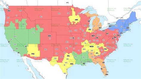 NFL Week 8 coverage map: TV schedule for CBS, Fox regional broadcasts ...