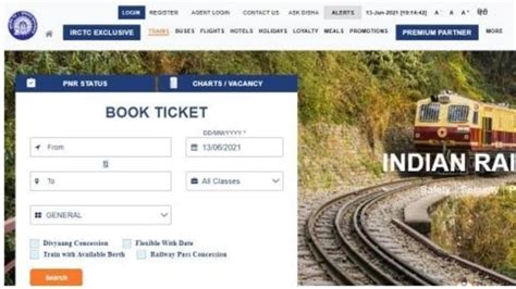 Irctc Indian Railways Tickets