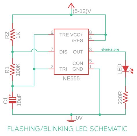 Simple Blinking Led Circuit