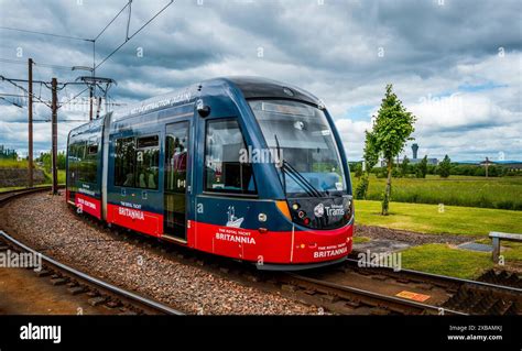 Edinburgh Tram near Ingliston Park & Ride Station, near Edinburgh ...