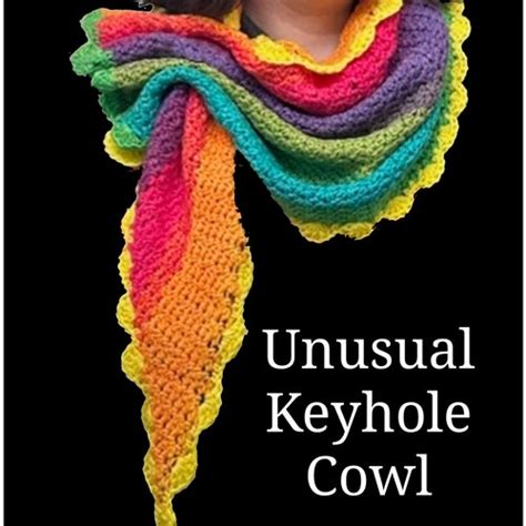 Unusual Keyhole Scarf Cowl Crochet Pattern PDF Instant - Etsy