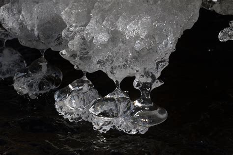 Fractal Sculpture created by ice freezing above a moving stream (oc ...