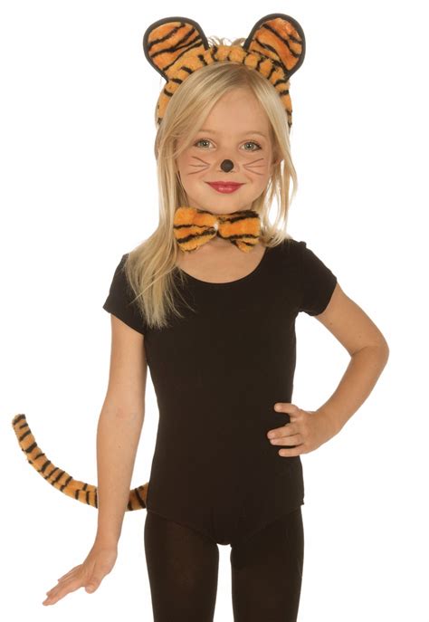 Kids Girls Tiger Cat Halloween Costume Kit on PopScreen | Cat halloween costume, Tiger costume ...