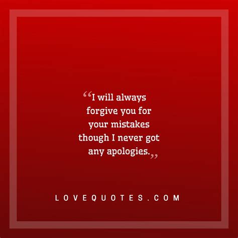 I Will Forgive You - Love Quotes