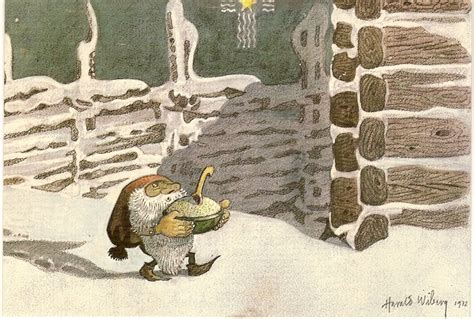 The Tomten, by Astrid Lindgren. | Gnomes, Fairies elves, Nordic gnomes