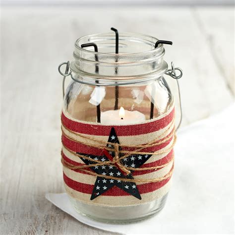 Americana Mason Jar Tealight Candle Holder - Candles and Accessories - Home Decor