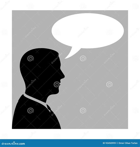 Man Silhouette Speech Bubble Stock Illustrations – 3,006 Man Silhouette ...