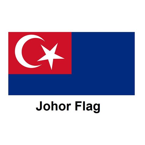 Bendera Johor, Johor Flag (Cotton/Polyester) 2'x4' , 2'x8' & 3'x6 ...