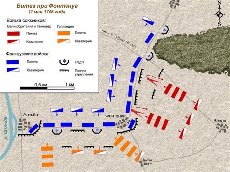 Free Images - fontenoy battle 1745 map