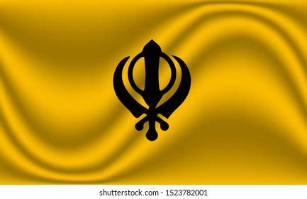 Vector Illustration Flag Khalistan Can Be Stock Vector (Royalty Free ...