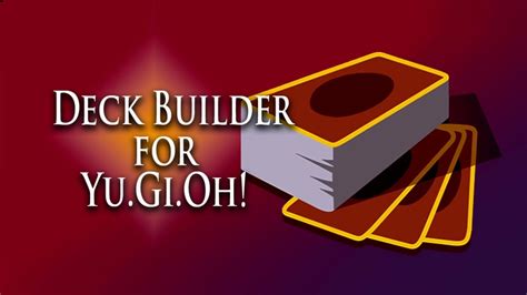 Deck Builder for Yu-Gi-Oh! - YouTube