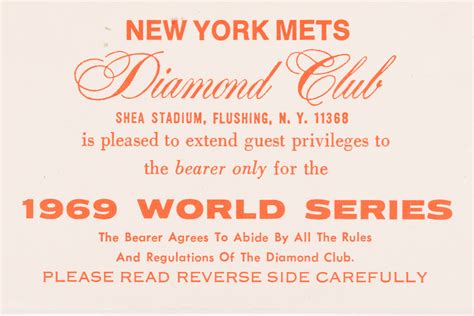 1969 World Series Game 5 Scorecard - Mets History