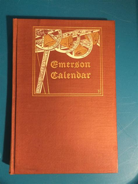 Emerson Calendar: Is this from 1905 or is it a reprint? : r/rarebooks