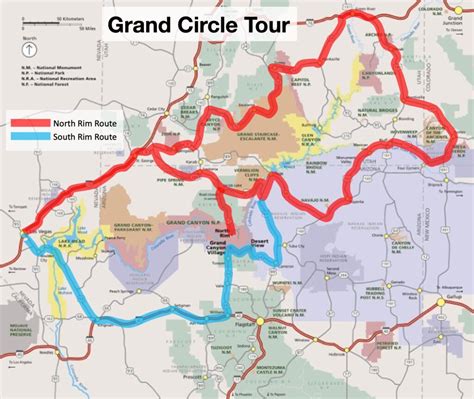 Grand Circle Route Map