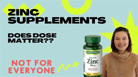 Zinc supplements: Does dose matter? - YouTube