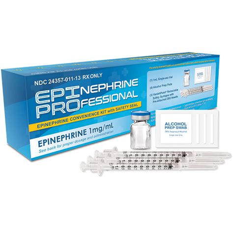 Epinephrine for Injection 1 mg/mL (1:1000) Professional Convenience Ki — Mountainside Medical ...