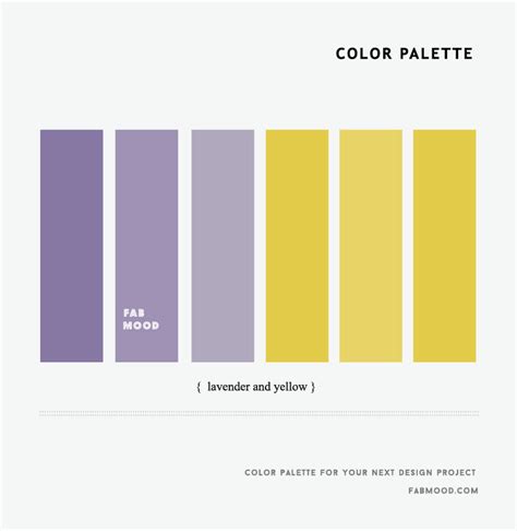 Lavender and Yellow Color Palette 1 - Fab Mood | Wedding Color, Haircuts & Hairstyles | Nails ...