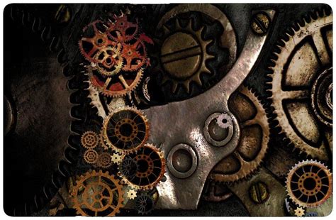 Cogs And Gears Steampunk Handmade Art - Steampunk Cogs And Gears Art ...