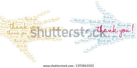 Thank You Word Cloud On White Stock Vector (Royalty Free) 1393863503 ...